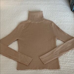 Zara Women's Tan Turtleneck Sweater Size Small Brand New
